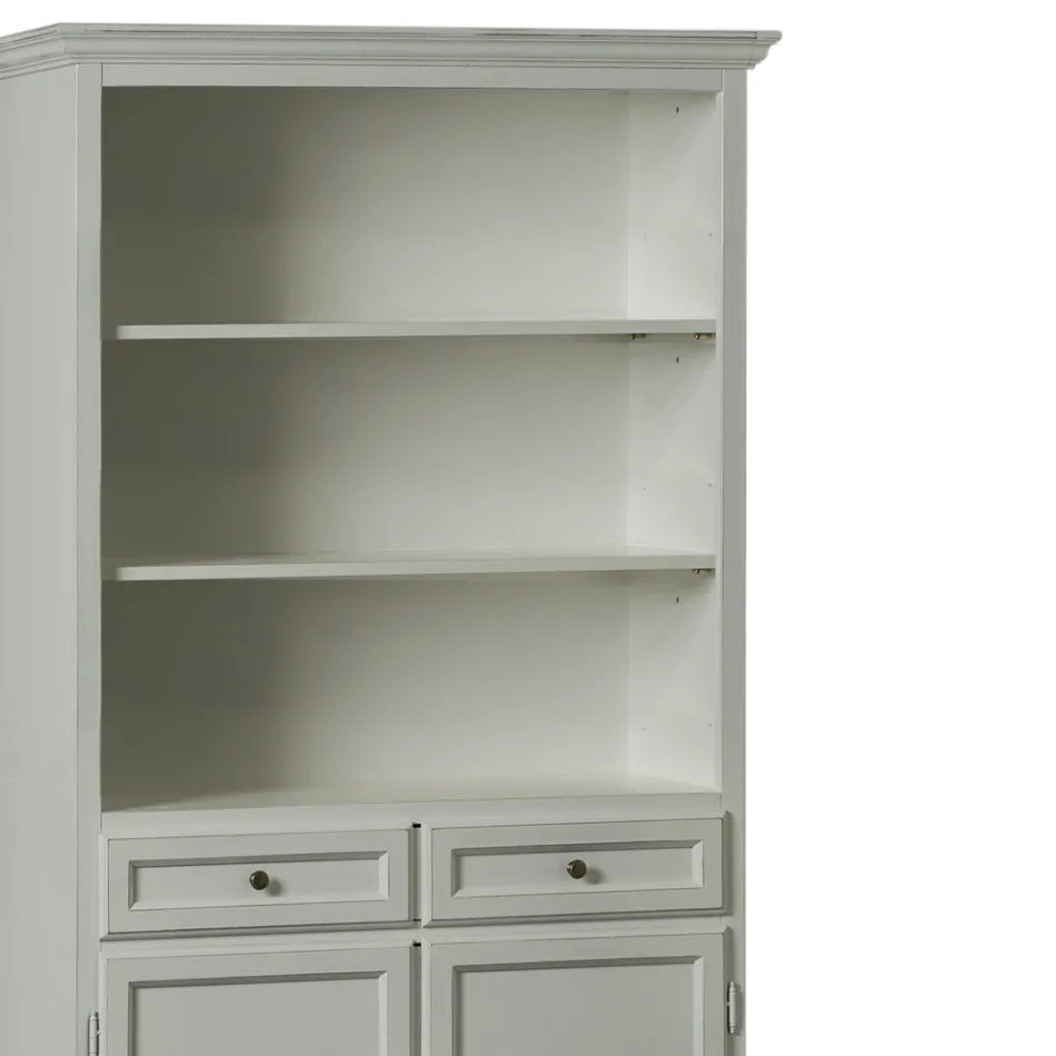 Příborník se 2 dvířky, 2 zásuvkami a 2 otevřenými policemi Made in Italy - Camene Viadurini