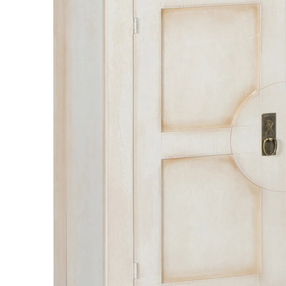 Příborník se 2 dvířky a 2 zásuvkami v různých povrchových úpravách Made in Italy - Hanuman Viadurini