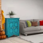 Příborník se 2 dvířky a 2 zásuvkami v různých povrchových úpravách Made in Italy - Hanuman Viadurini