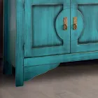 Příborník se 3 dvířky a 3 zásuvkami v různých povrchových úpravách Made in Italy - Ganesha Viadurini