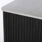 Příborník s mramorovou deskou a konstrukcí z mangového dřeva - Fisherman Viadurini