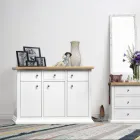 Příborník se strukturou z dýhovaných dřevěných částic Made in Italy - Odino Viadurini