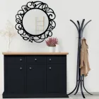 Příborník se strukturou z dýhovaných dřevěných částic Made in Italy - Odino Viadurini