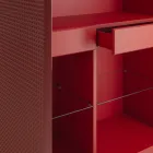 Příborník do obývacího pokoje se 2 dvířky v diamantové povrchové úpravě Vyrobeno v Itálii - Sagittario Viadurini