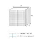 Příborník do obývacího pokoje se 2 dvířky v diamantové povrchové úpravě Vyrobeno v Itálii - Sagittario Viadurini