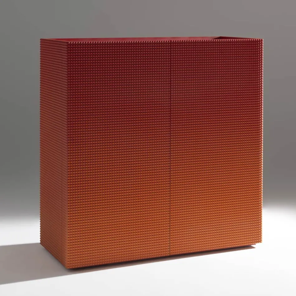 Příborník do obývacího pokoje se 2 dvířky v diamantové povrchové úpravě Vyrobeno v Itálii - Sagittario Viadurini