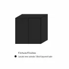 Design příborník 2 dveře bílá, černá nebo zlatá vzor Flora Viadurini