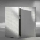 Design příborník 2 dveře bílá, černá nebo zlatá vzor Flora Viadurini