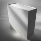 Design příborník 2 dveře bílá, černá nebo zlatá vzor Flora Viadurini