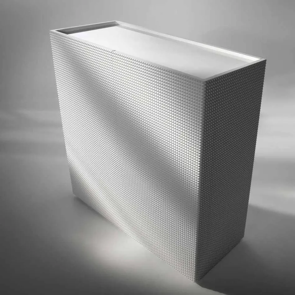 Design příborník 2 dveře bílá, černá nebo zlatá vzor Flora Viadurini