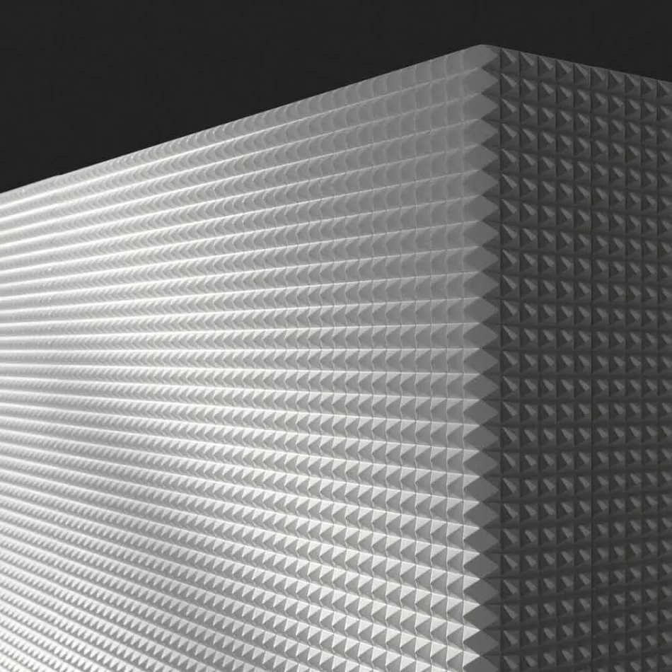 Design příborník 2 dveře bílá, černá nebo zlatá vzor Flora Viadurini