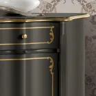 Luxusní příborník se 3 dvířky a 3 dřevěnými zásuvkami Made in Italy - Leonor Viadurini