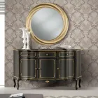 Luxusní příborník se 3 dvířky a 3 dřevěnými zásuvkami Made in Italy - Leonor Viadurini