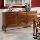 Luxusní příborník do obývacího pokoje z klasického dřeva Made in Italy - Helisa Viadurini