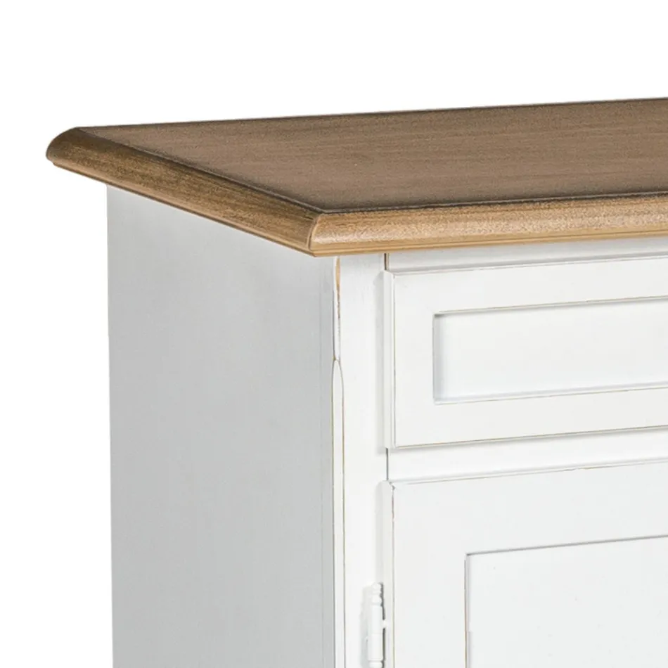 Dřevěný příborník se 3 zásuvkami a 3 dvířky Made in Italy - Uller Viadurini