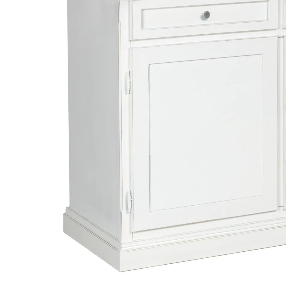 Dřevěný příborník se 3 zásuvkami a 3 dvířky Made in Italy - Uller Viadurini