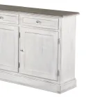 Dřevěný příborník se 3 zásuvkami a 3 dvířky Made in Italy - Uller Viadurini