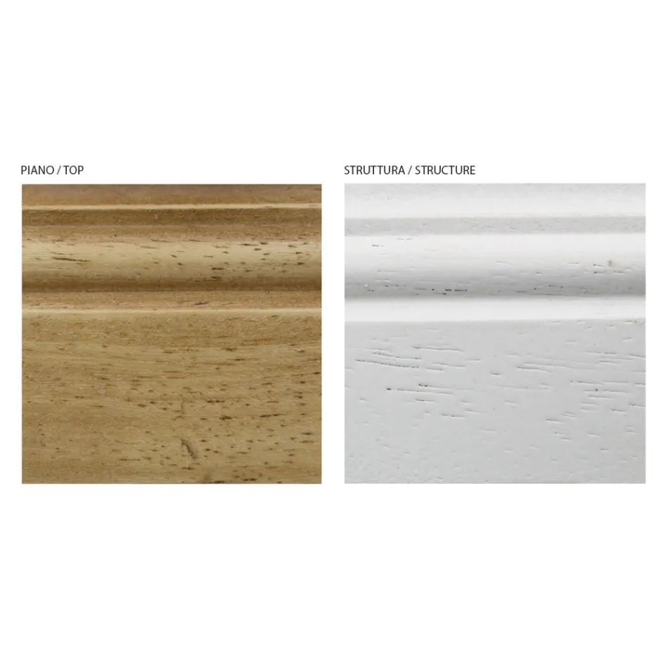 Dřevěný příborník se 3 zásuvkami a 3 dvířky Made in Italy - Uller Viadurini