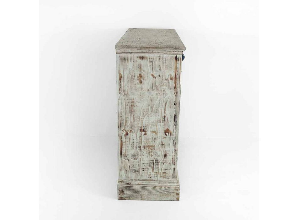 Příborník z masivního smrkového dřeva s vnitřními policemi vyrobený v Itálii - Pierrot Viadurini