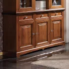 Dřevěný příborník různých povrchových úprav vyrobený v Itálii - Magni Viadurini