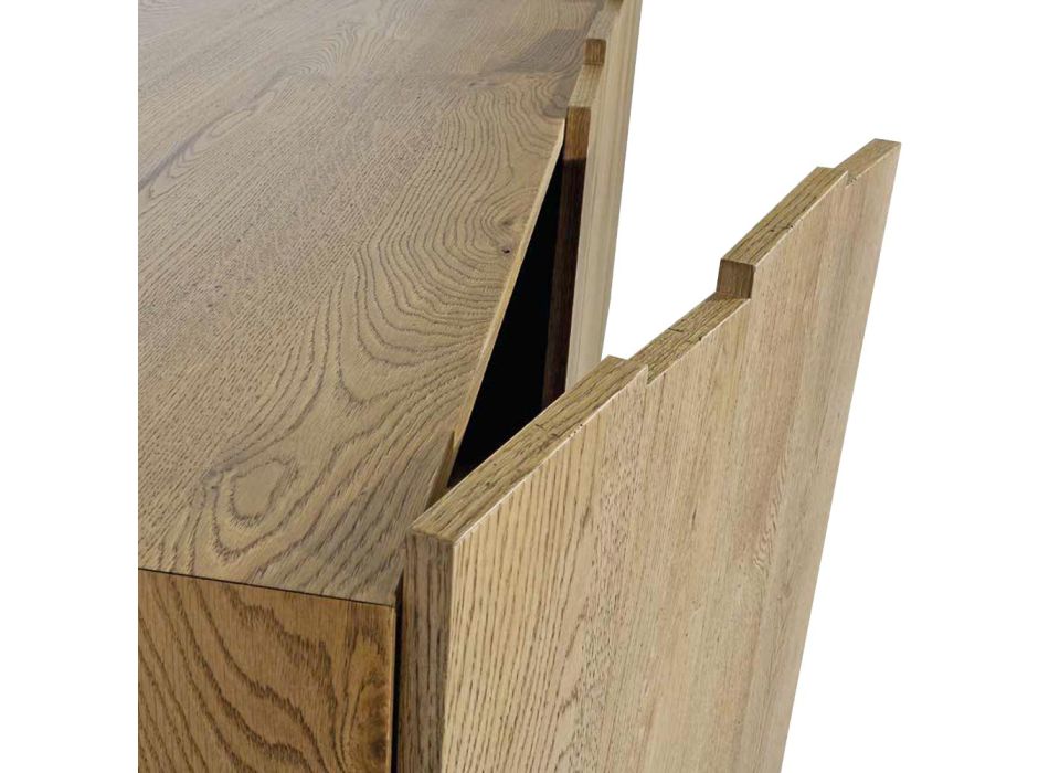 Obývací příborník se 3 dveřmi z masivního dřeva Made in Italy - Khal Viadurini