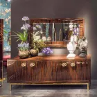 Současná příborník se 4 dveřmi leštěného ebenového dřeva Ada 2 Viadurini