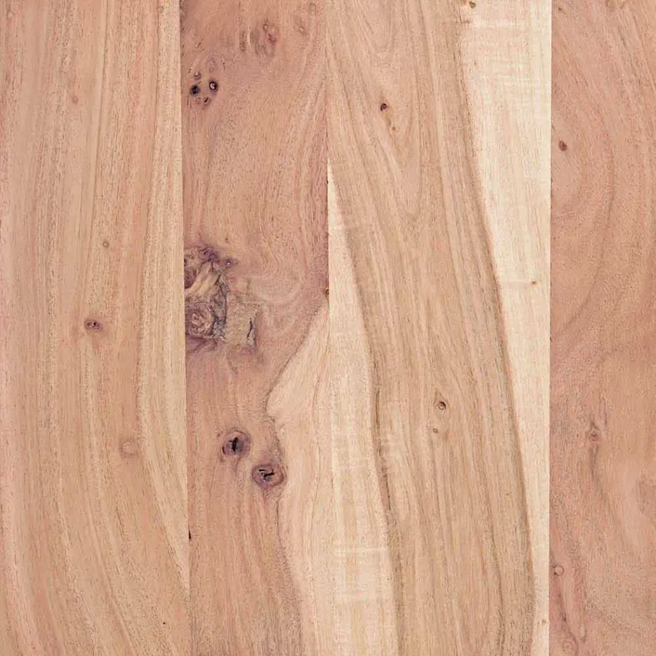 Moderní příborník z akáciového dřeva se 2 dveřmi a 3 zásuvkami Homemotion - Lauro Viadurini