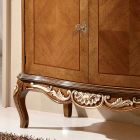 Klasický příborník do obývacího pokoje Avio Blue nebo ořechové dřevo Made in Italy - Chantilly Viadurini