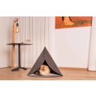 Chovatelská stanice pro psy a kočky s odnímatelným krytem vyrobená v Itálii - pyramida Viadurini
