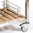 Venkovní kuchyně z oceli a dřeva s Teppanyaki - Buoncalliope Viadurini