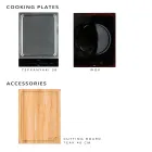 Venkovní kuchyně 141x70x93 cm z masivního teaku a hliníku - Stilosa Viadurini