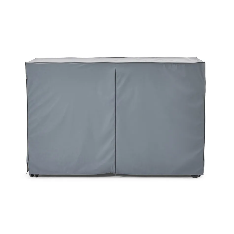 Venkovní kuchyně 96x70x93 cm z masivního teaku a hliníku - rafinovaná Viadurini