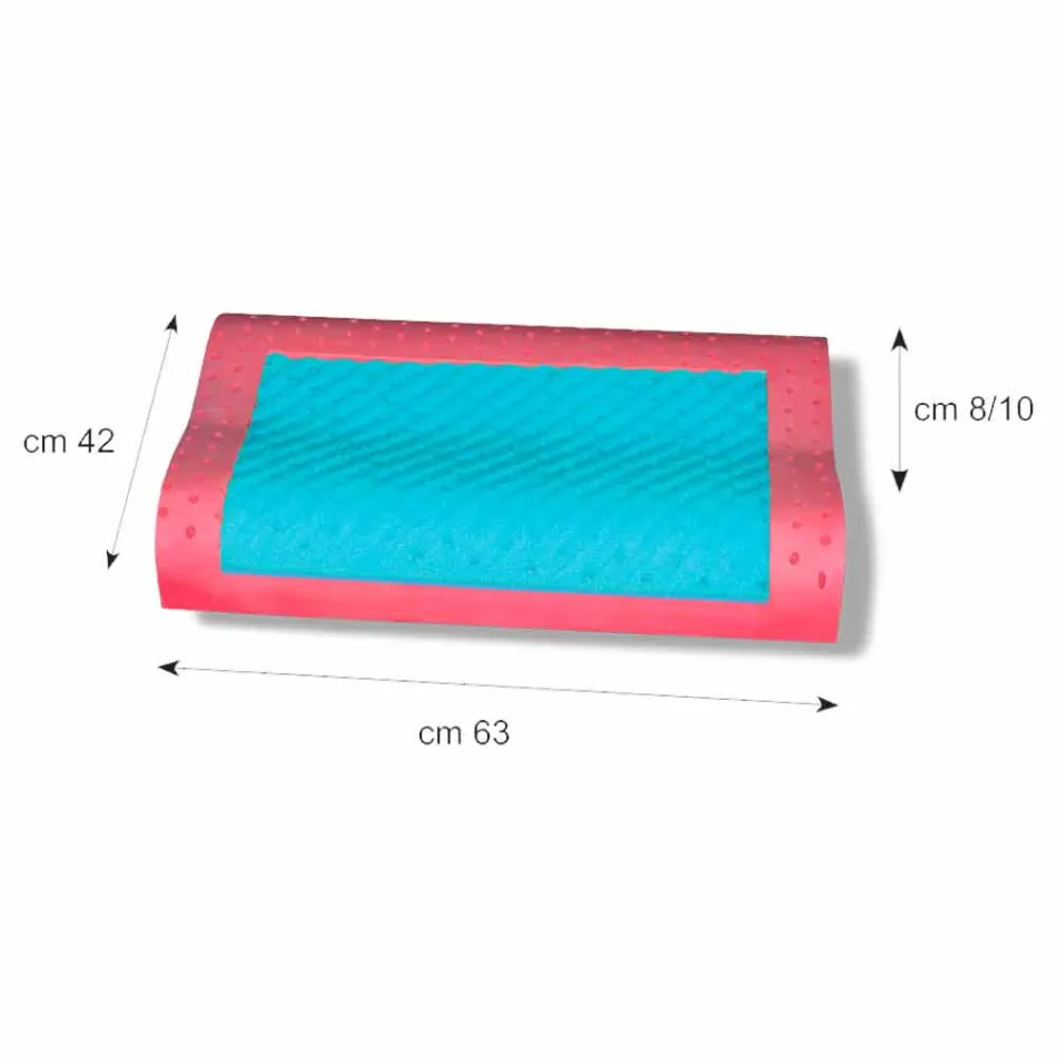 Dvojitý vlněný polštář v paměti ženšenu a Memory AirSense Made v Itálii - Temže Viadurini