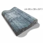 Dvojitý vlněný polštář v paměti Xform vysoký 11 cm Vyrobeno v Itálii - kudrnaté Viadurini