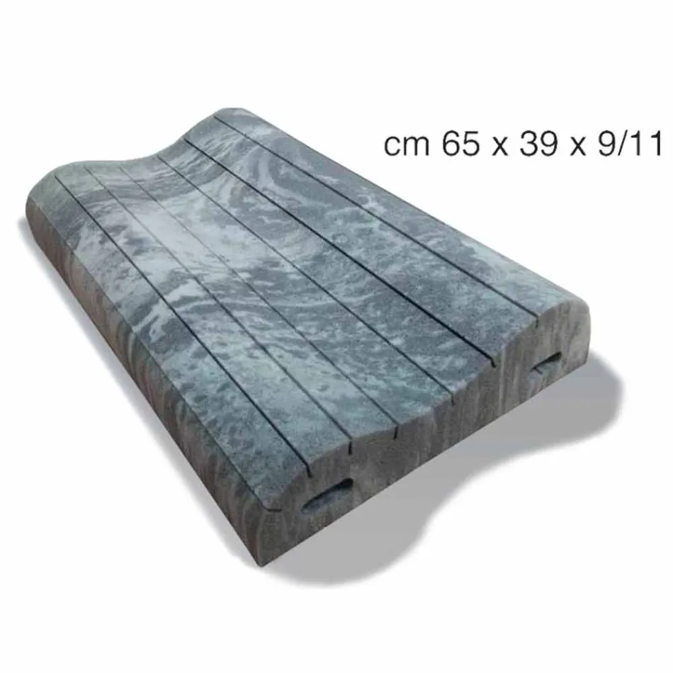 Dvojitý vlněný polštář v paměti Xform vysoký 11 cm Vyrobeno v Itálii - kudrnaté Viadurini