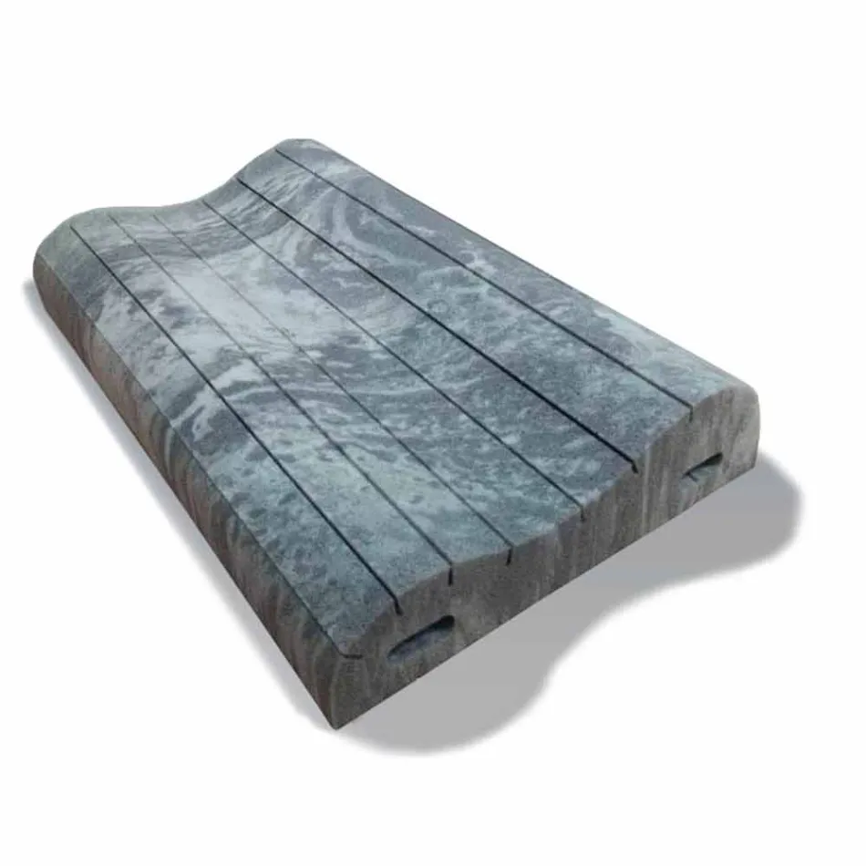 Dvojitý vlněný polštář v paměti Xform vysoký 11 cm Vyrobeno v Itálii - kudrnaté Viadurini