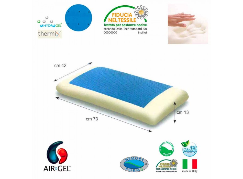Polštář hypoalergenní ultra měkký gel Soft Air Made in Italy