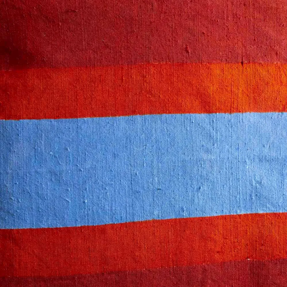 Ručně malovaný konopný polštář jedinečný kus italského umění - značky Viadurini