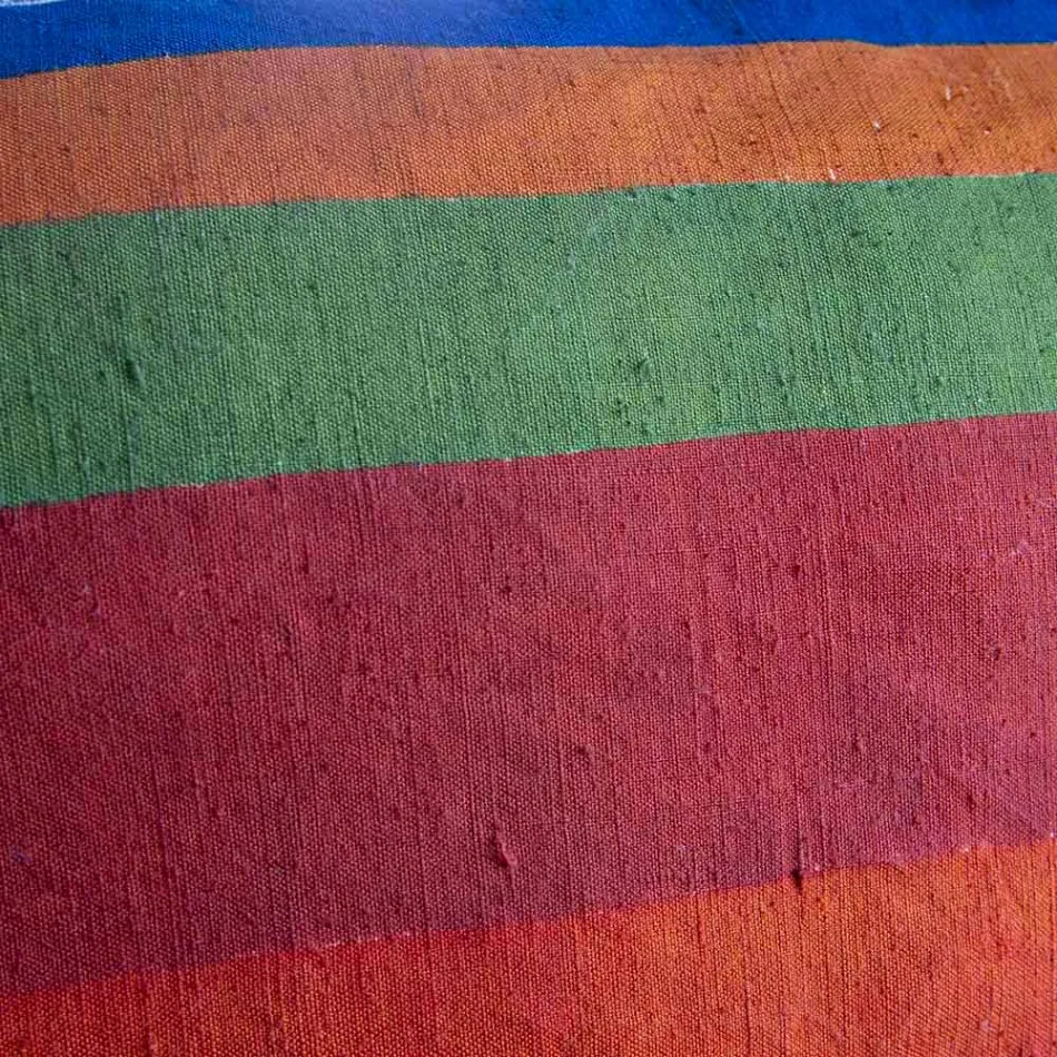 Ručně malovaný konopný polštář jedinečný kus italského umění - značky Viadurini