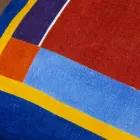 Polštář italského umění v konopí malované a ručně šitý jedinečný kus - značky Viadurini