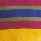 Unikátní ručně malovaný italský konopný polštář - značky Viadurini