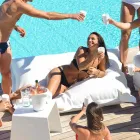 Cloud Polštář relaxační venkovní faux kožený bílý námořních Trona Viadurini