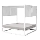 Venkovní válenda s polohovatelnou bílou hliníkovou konstrukcí - Jurica Viadurini