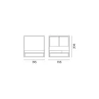 Venkovní válenda s polohovatelnou bílou hliníkovou konstrukcí - Jurica Viadurini