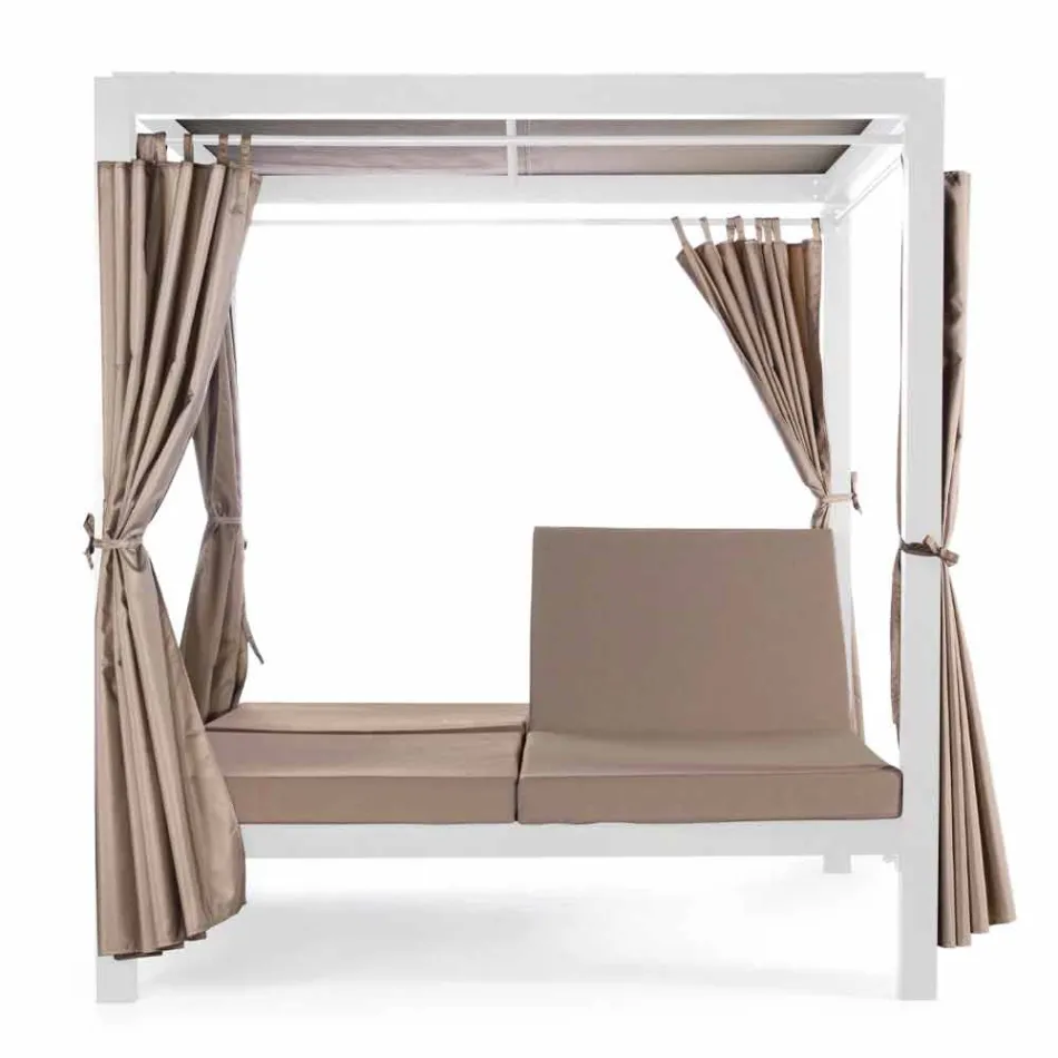 Venkovní lehátko z textilu a hliníku se sklopnými opěradly - Anastasia Viadurini