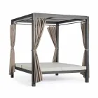 Venkovní lehátko z textilu a hliníku se sklopnými opěradly - Anastasia Viadurini