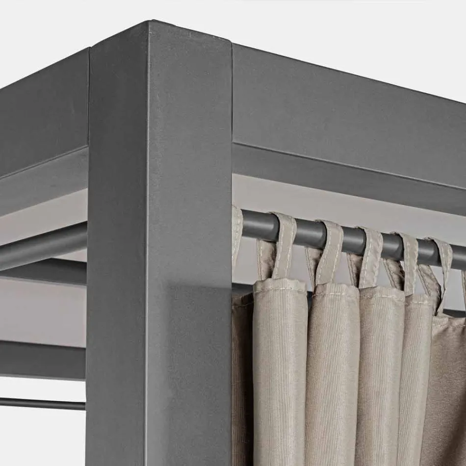 Venkovní lehátko z textilu a hliníku se sklopnými opěradly - Anastasia Viadurini