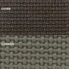 Luxusní kulatý designový zahradní lehátko se slunečníkem - Ulm Moon od Vondom Viadurini