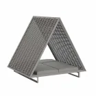 Luxusní zahradní lehátko z hliníku a textilu - rámová vinice od společnosti Vondom Viadurini