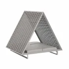 Luxusní zahradní lehátko z hliníku a textilu - rámová vinice od společnosti Vondom Viadurini